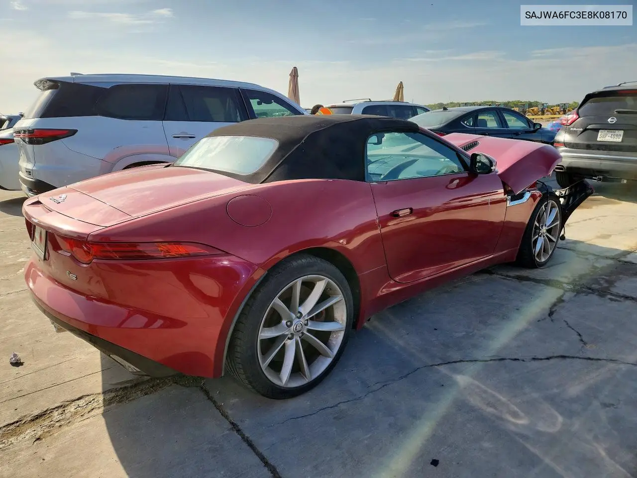 2014 Jaguar F-Type S VIN: SAJWA6FC3E8K08170 Lot: 57878246