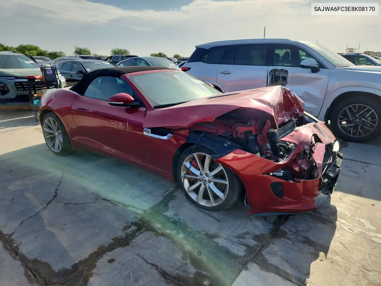 2014 Jaguar F-Type S VIN: SAJWA6FC3E8K08170 Lot: 57878246