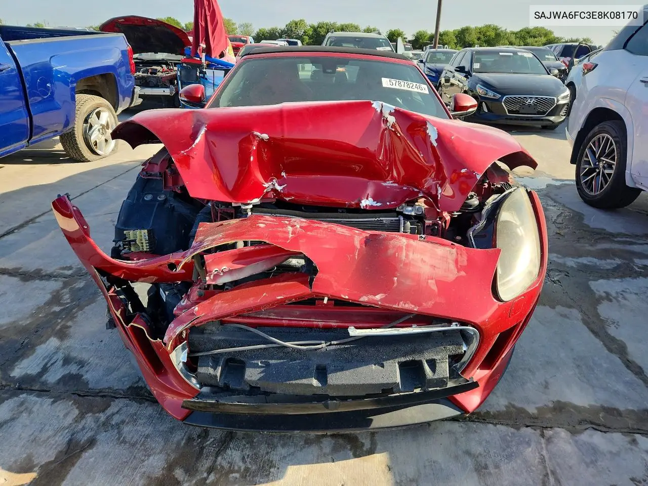 2014 Jaguar F-Type S VIN: SAJWA6FC3E8K08170 Lot: 57878246