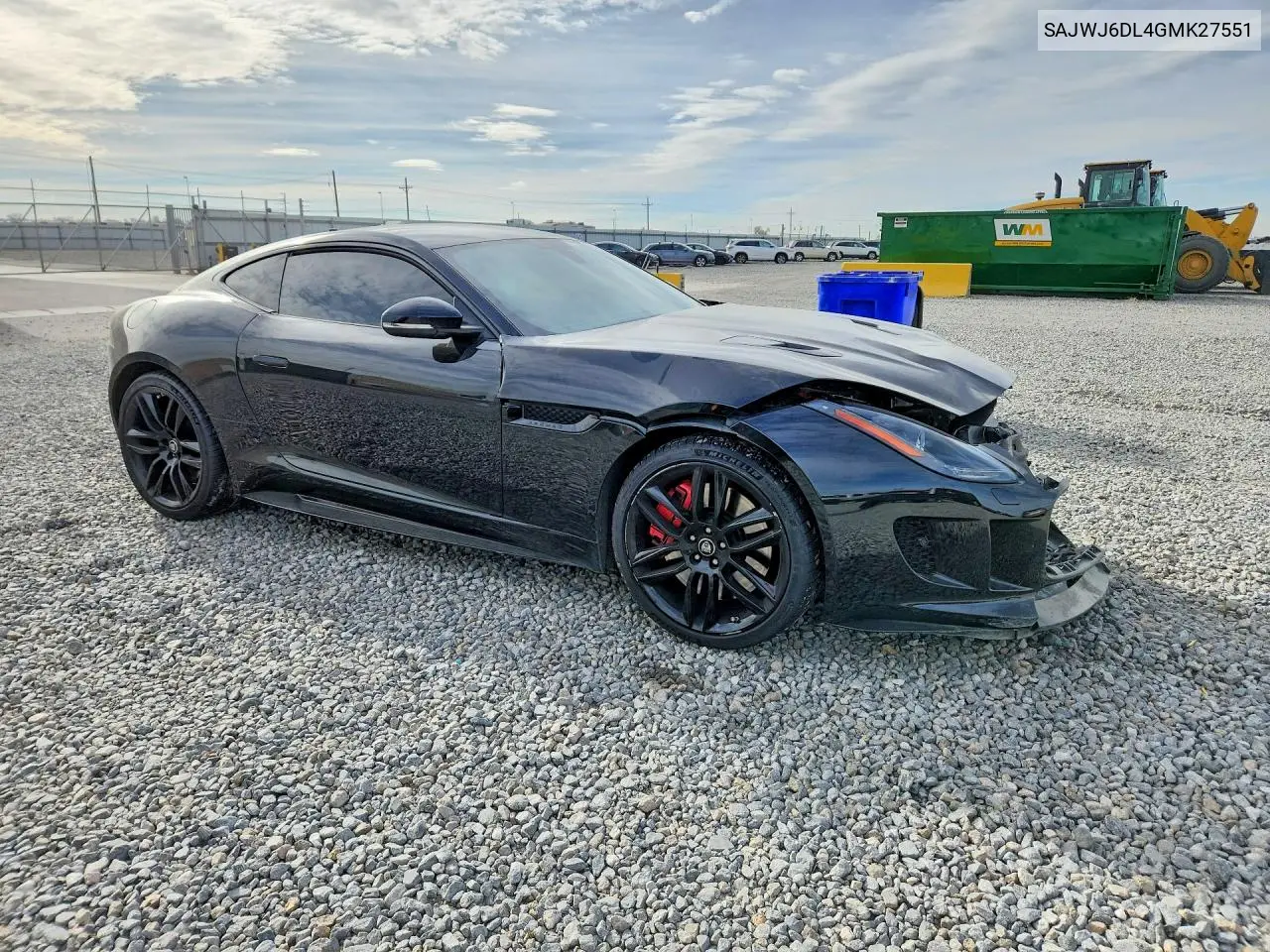 2016 Jaguar F-Type R VIN: SAJWJ6DL4GMK27551 Lot: 47432846