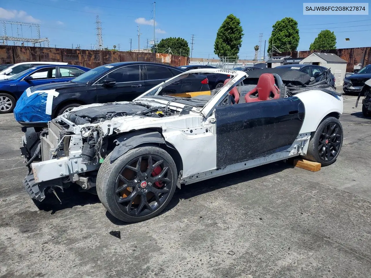 2016 Jaguar F-Type S VIN: SAJWB6FC2G8K27874 Lot: 50985016
