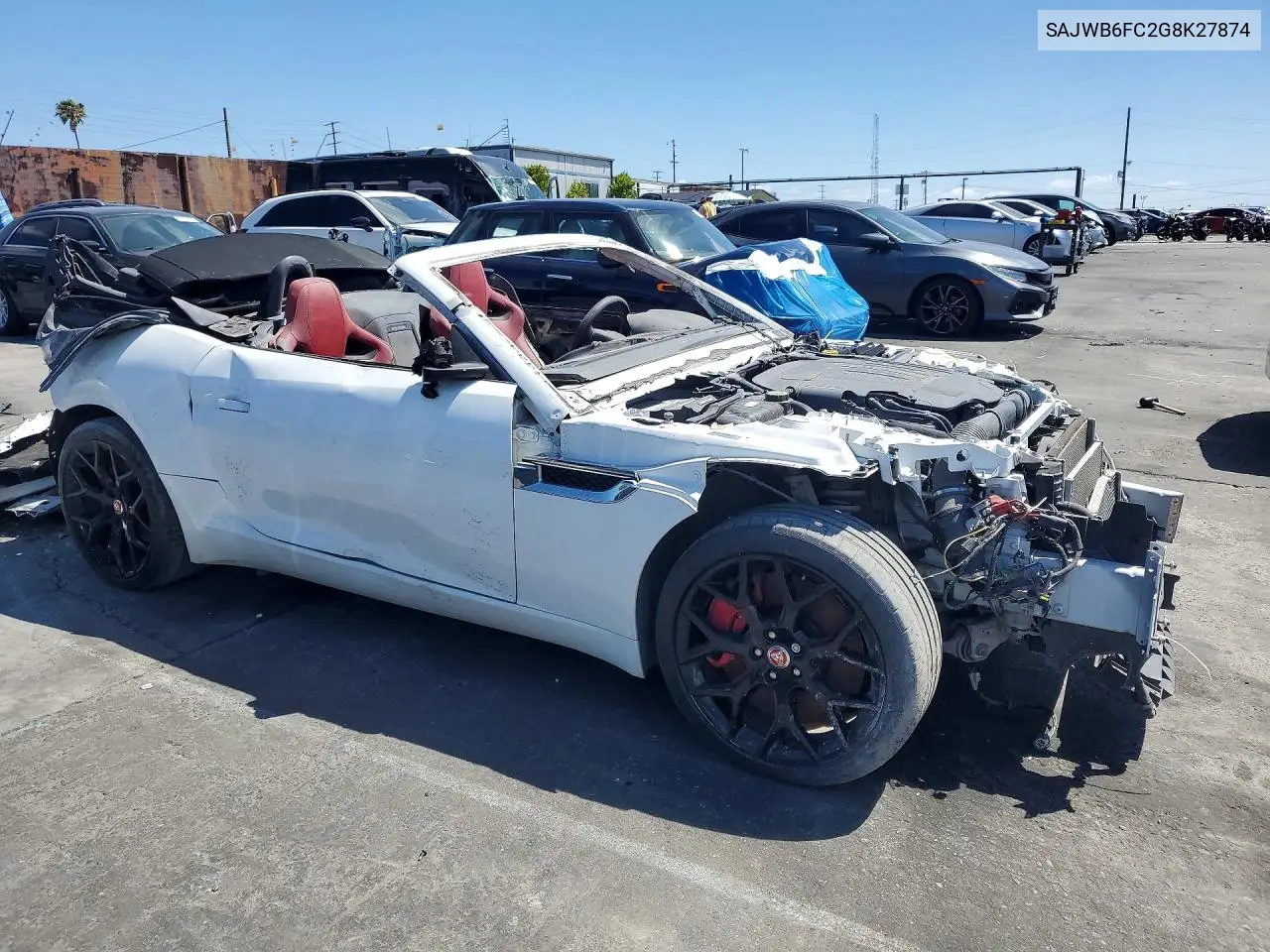 2016 Jaguar F-Type S VIN: SAJWB6FC2G8K27874 Lot: 50985016