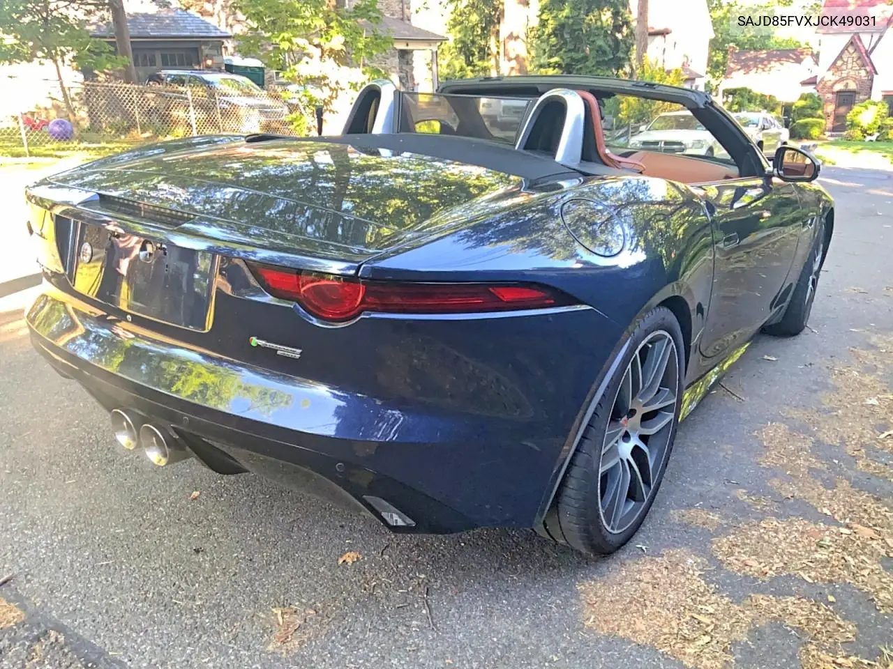 2018 Jaguar F-Type R Dynamic VIN: SAJD85FVXJCK49031 Lot: 56149876