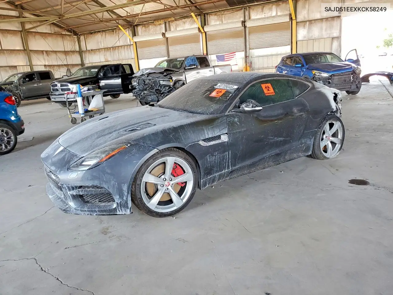2019 Jaguar F-Type R VIN: SAJD51EEXKCK58249 Lot: 60709046