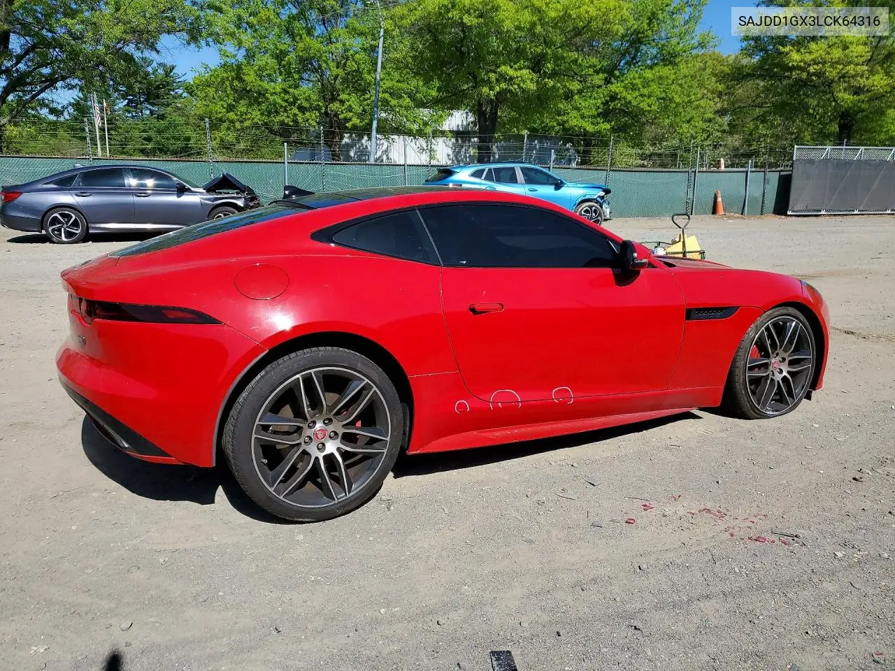 2020 Jaguar F-Type VIN: SAJDD1GX3LCK64316 Lot: 49762116