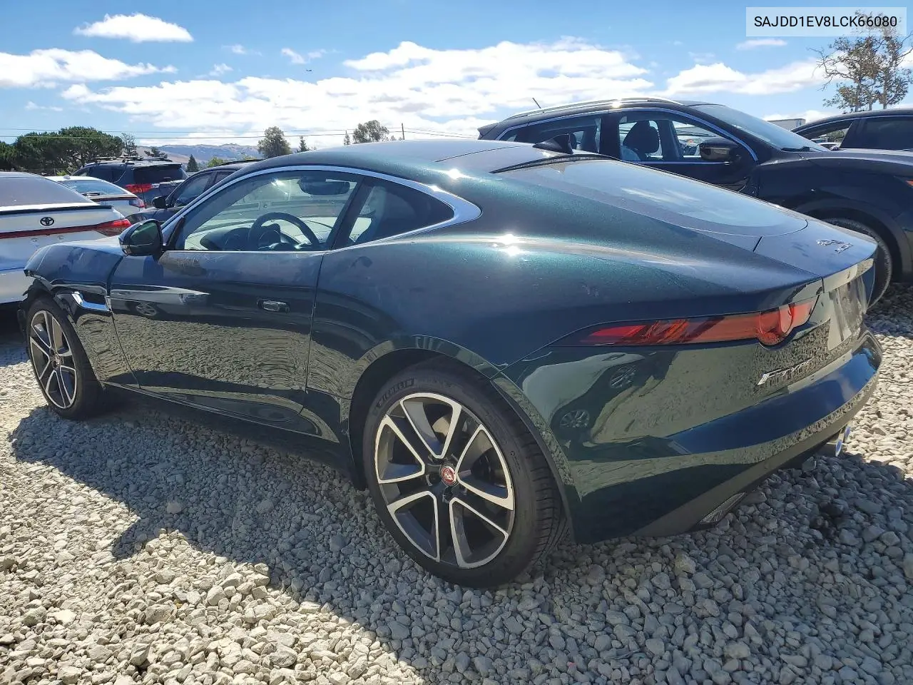 2020 Jaguar F-Type VIN: SAJDD1EV8LCK66080 Lot: 61919446