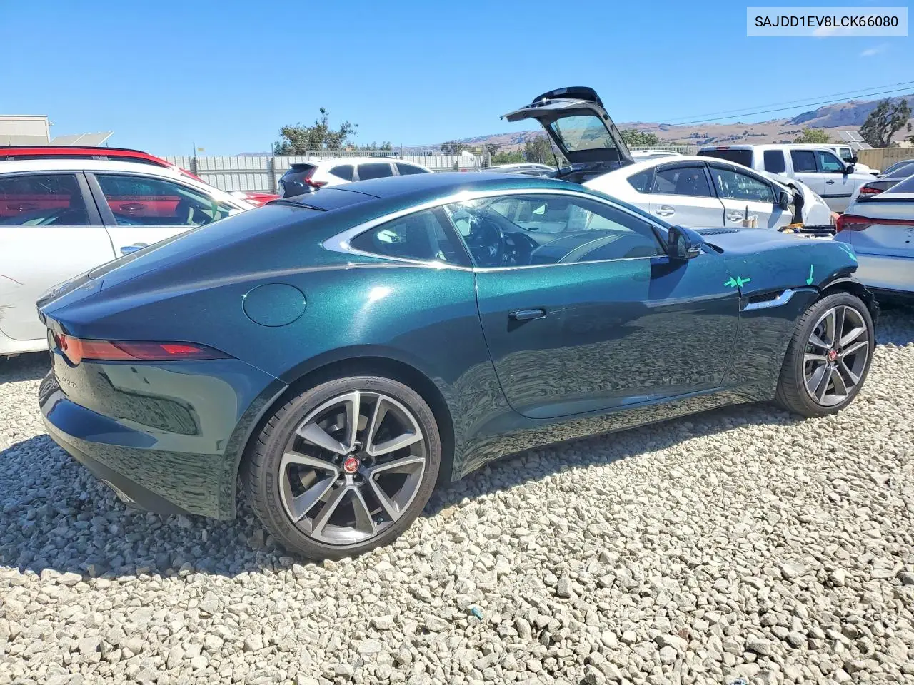 2020 Jaguar F-Type VIN: SAJDD1EV8LCK66080 Lot: 61919446