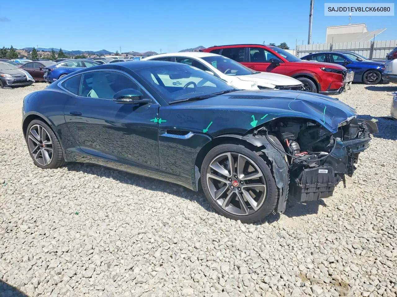 2020 Jaguar F-Type VIN: SAJDD1EV8LCK66080 Lot: 61919446