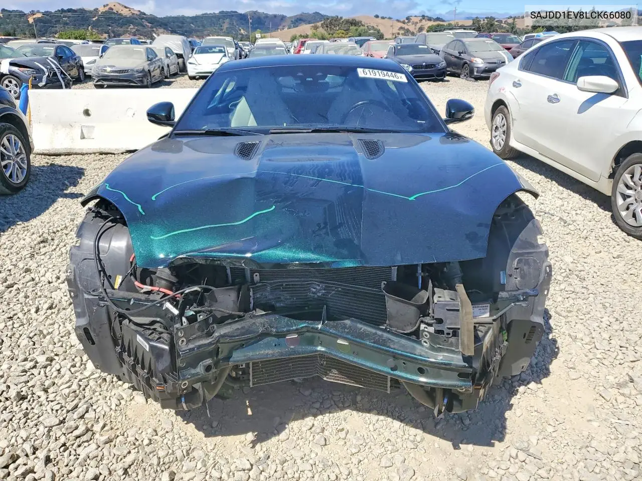 2020 Jaguar F-Type VIN: SAJDD1EV8LCK66080 Lot: 61919446