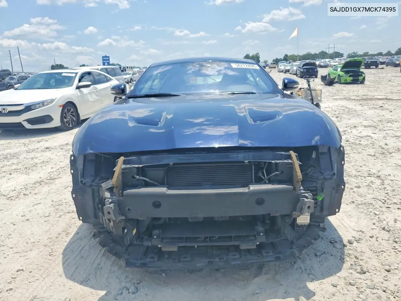 2021 Jaguar F-Type VIN: SAJDD1GX7MCK74395 Lot: 58272896