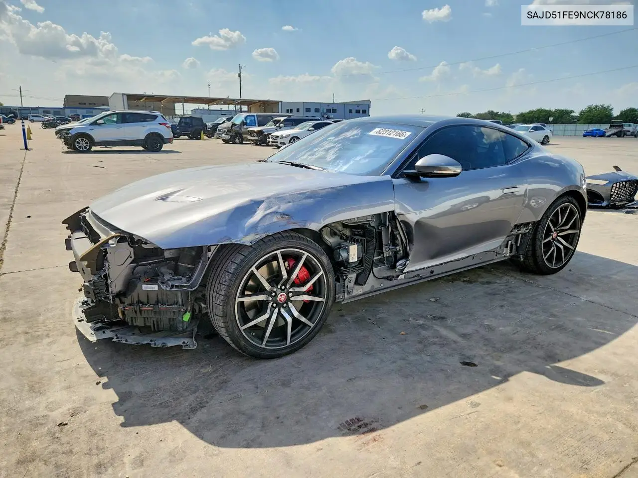 2022 Jaguar F-Type R VIN: SAJD51FE9NCK78186 Lot: 62312166