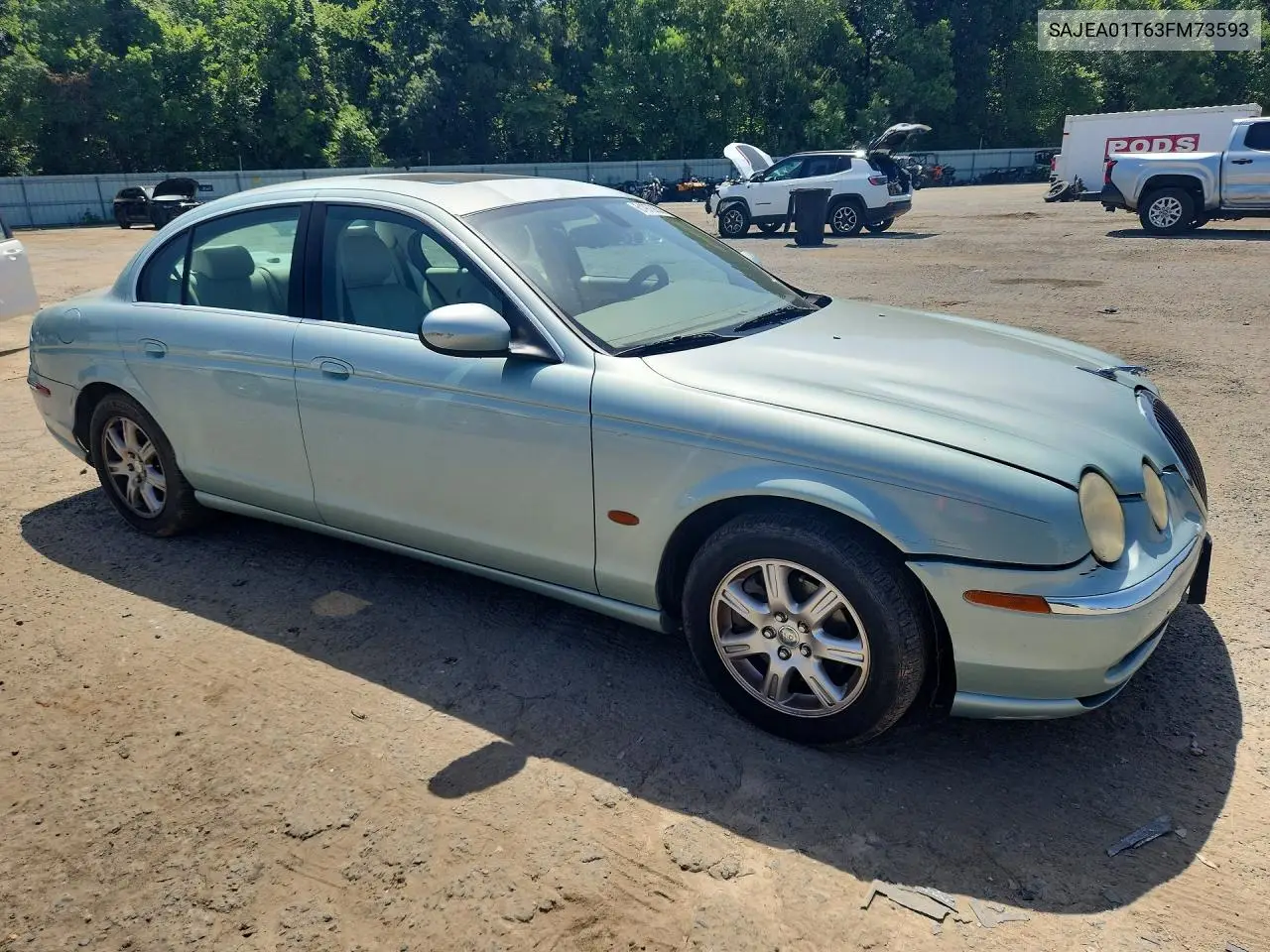 2003 Jaguar S-Type VIN: SAJEA01T63FM73593 Lot: 61973636