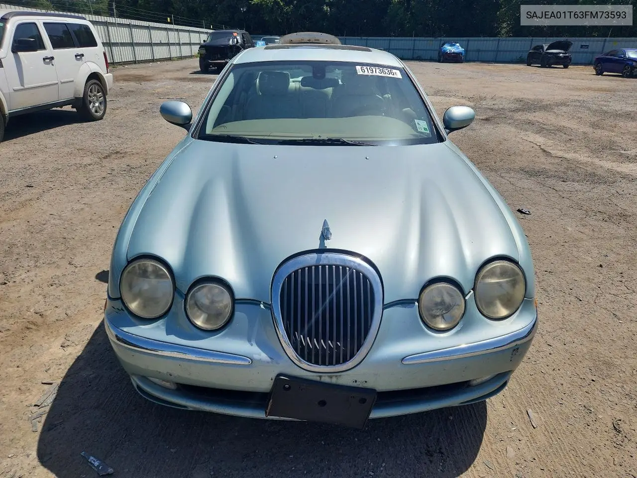 2003 Jaguar S-Type VIN: SAJEA01T63FM73593 Lot: 61973636