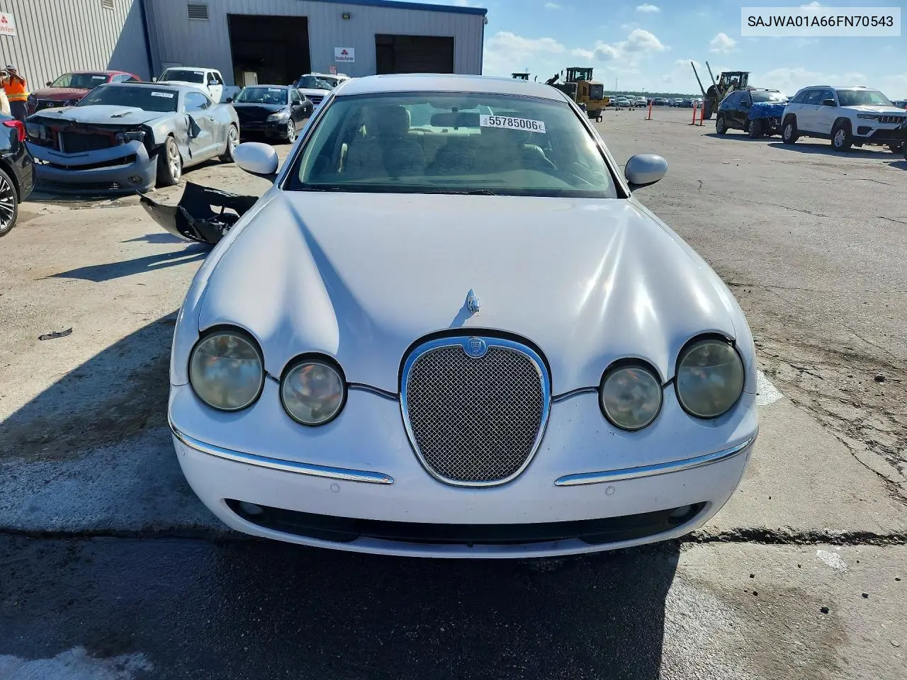 2006 Jaguar S-Type VIN: SAJWA01A66FN70543 Lot: 55785006