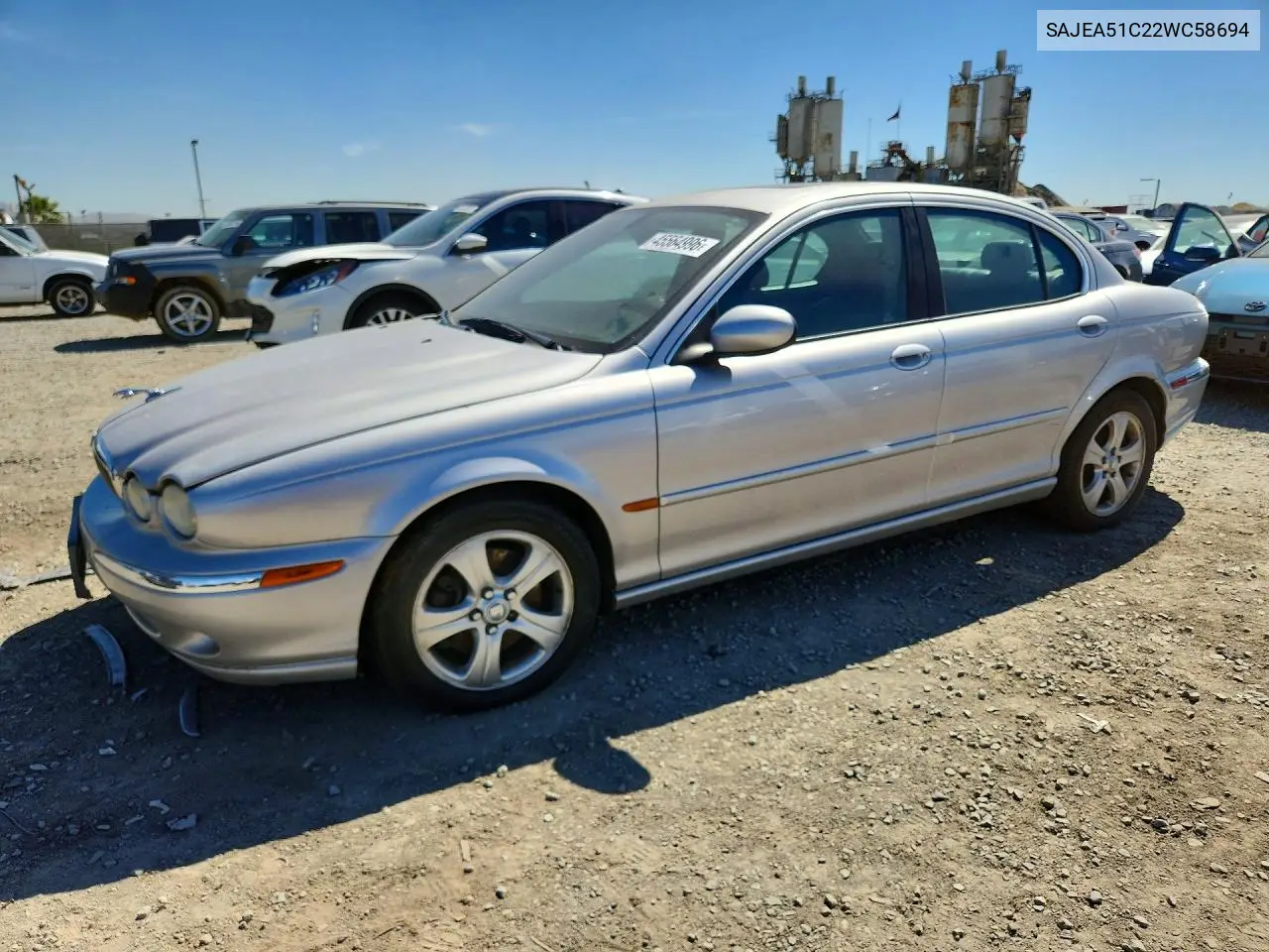 2002 Jaguar X-Type 3.0 VIN: SAJEA51C22WC58694 Lot: 45564996