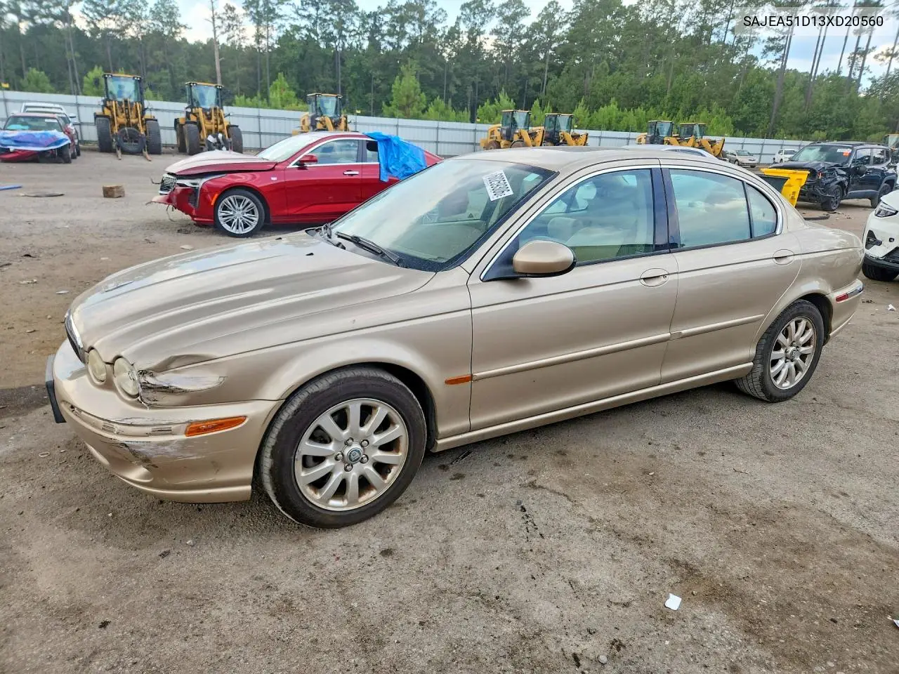 2003 Jaguar X-Type 2.5 VIN: SAJEA51D13XD20560 Lot: 60259306