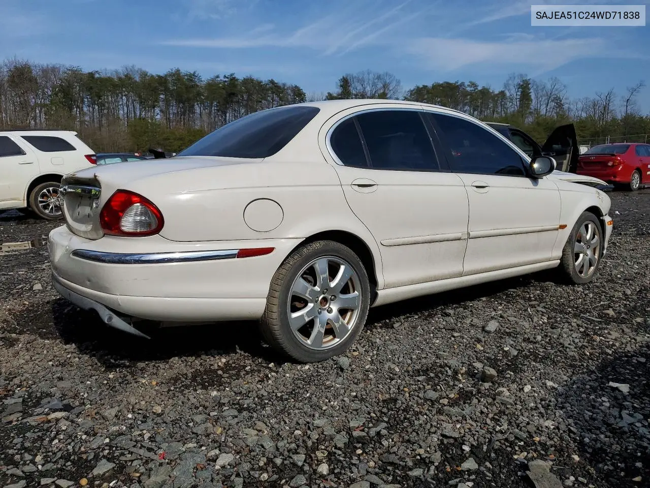 2004 Jaguar X Type VIN: SAJEA51C24WD71838 Lot: 41907766