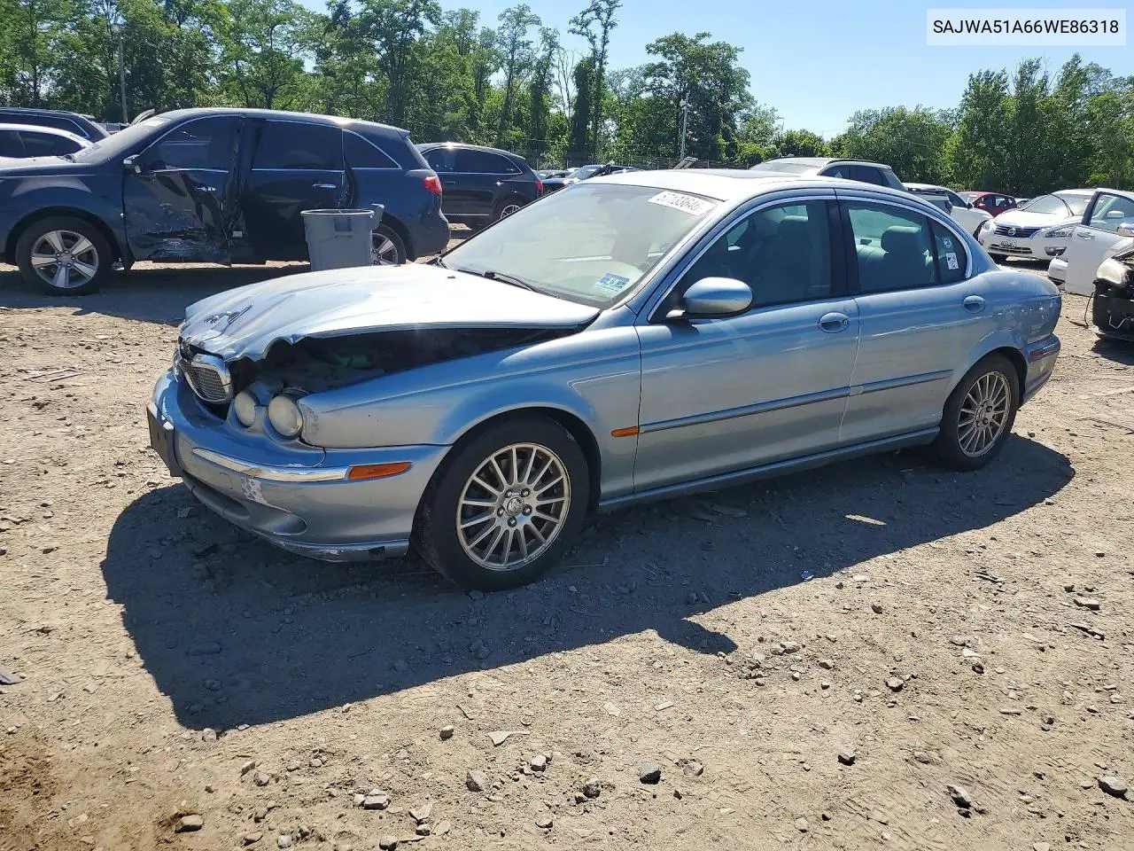 2006 Jaguar X-Type 3.0 VIN: SAJWA51A66WE86318 Lot: 57133646