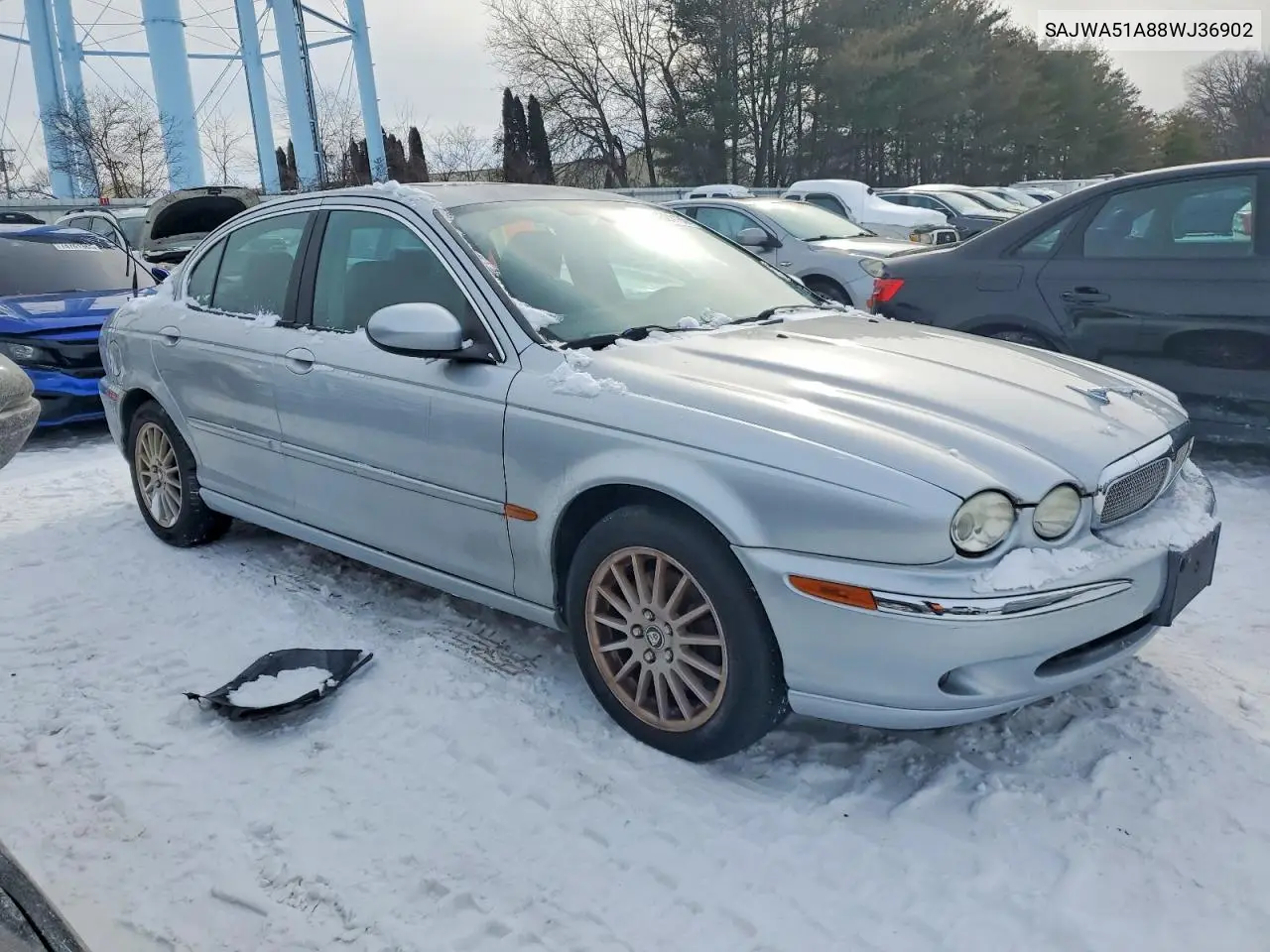 2008 Jaguar X-Type VIN: SAJWA51A88WJ36902 Lot: 74524185