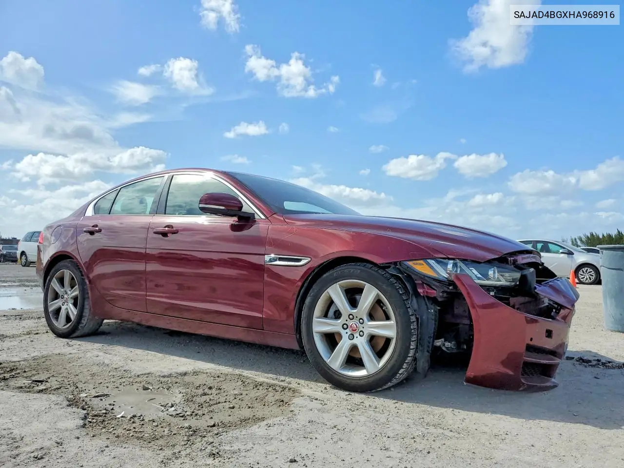 2017 Jaguar Xe Premium VIN: SAJAD4BGXHA968916 Lot: 49807026
