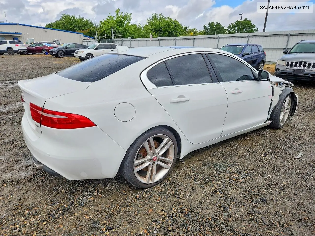 2017 Jaguar Xe Prestige VIN: SAJAE4BV2HA953421 Lot: 50348766