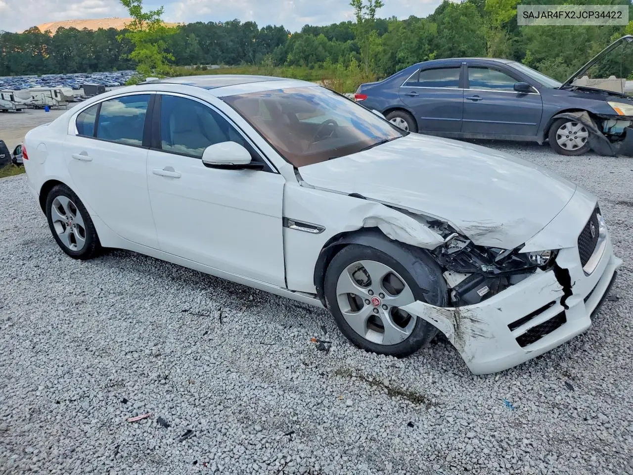 2018 Jaguar Xe VIN: SAJAR4FX2JCP34422 Lot: 60290006