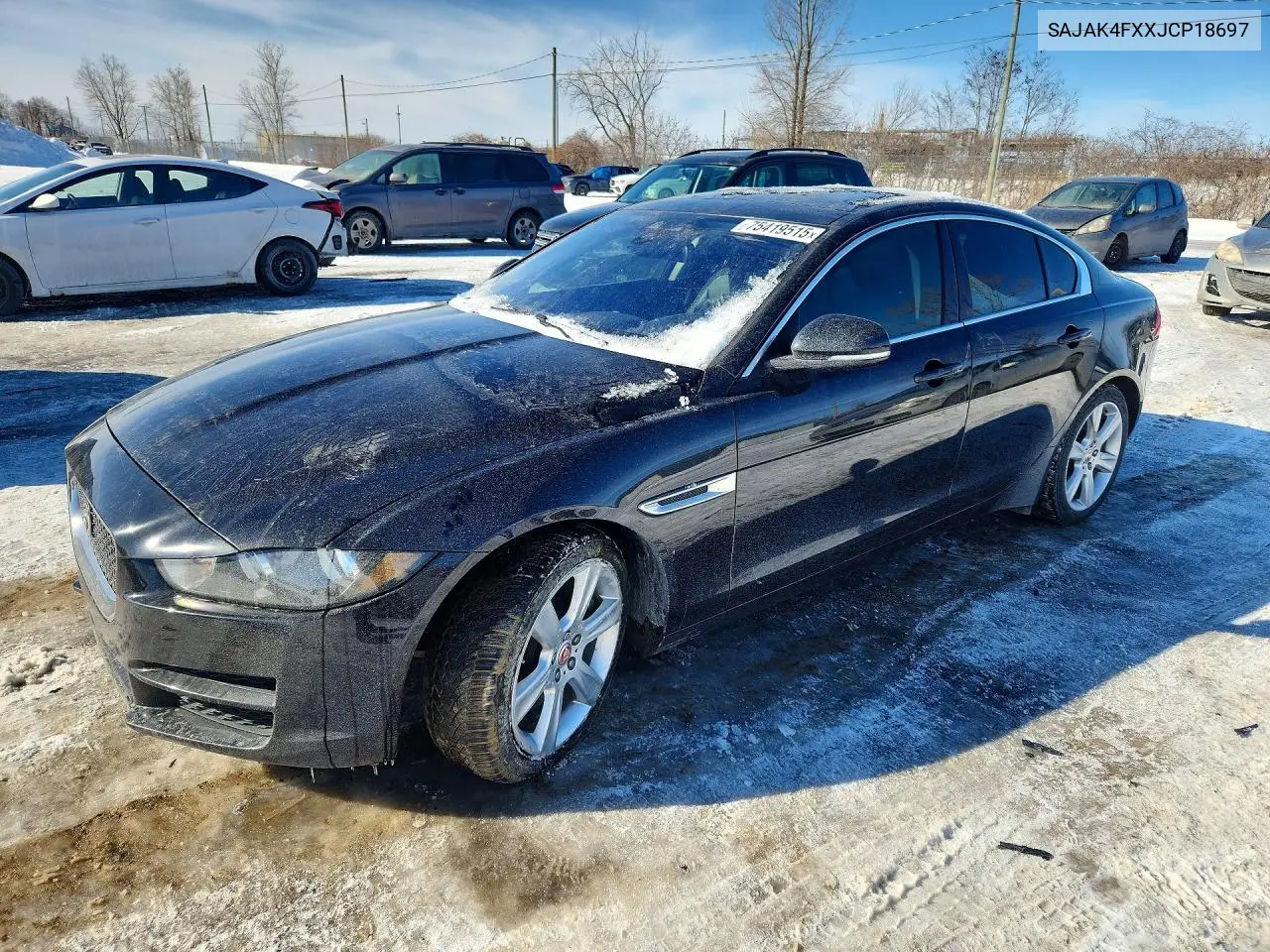 2018 Jaguar Xe Prestige VIN: SAJAK4FXXJCP18697 Lot: 75419515