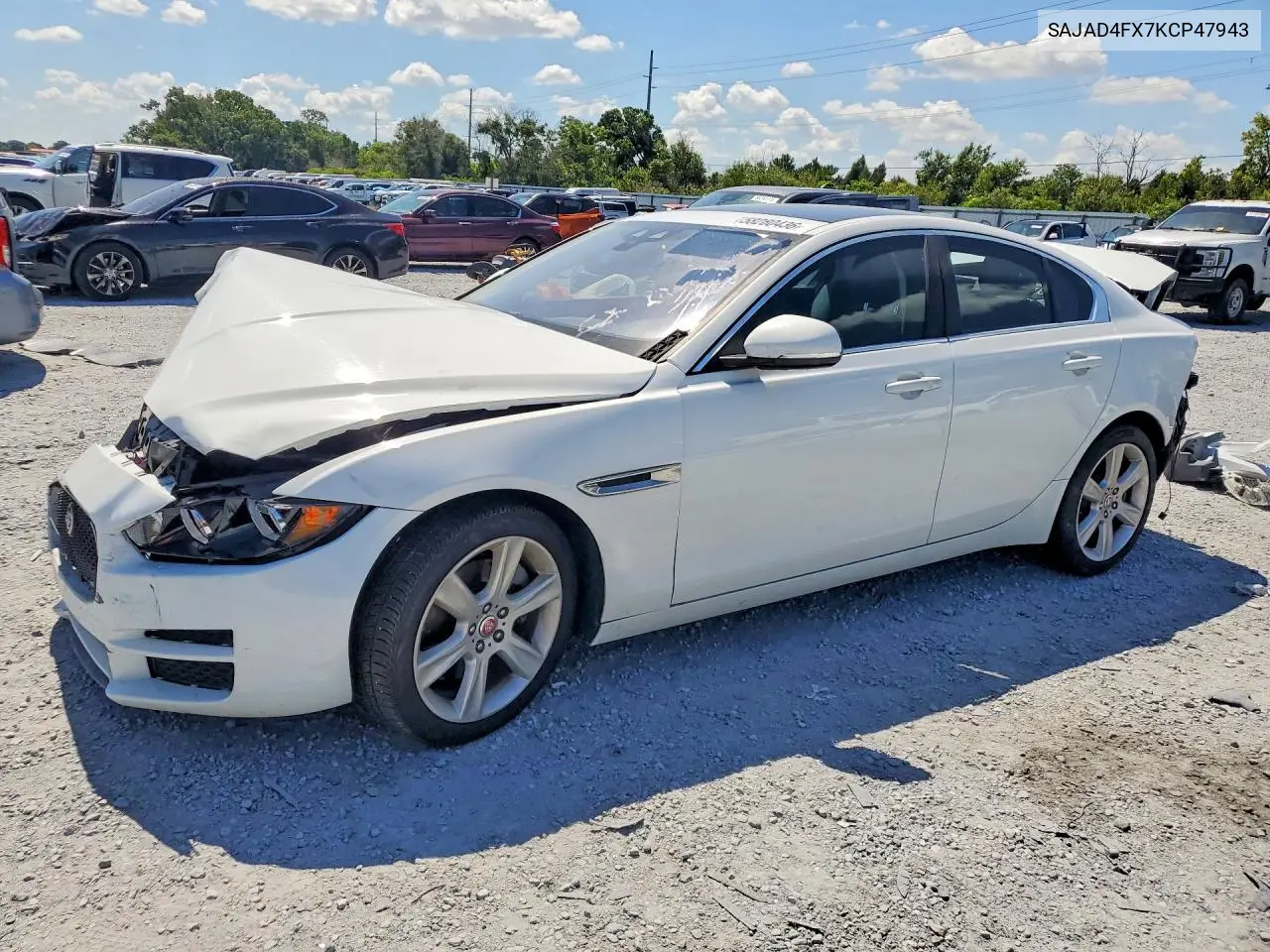 2019 Jaguar Xe Premium VIN: SAJAD4FX7KCP47943 Lot: 58280436