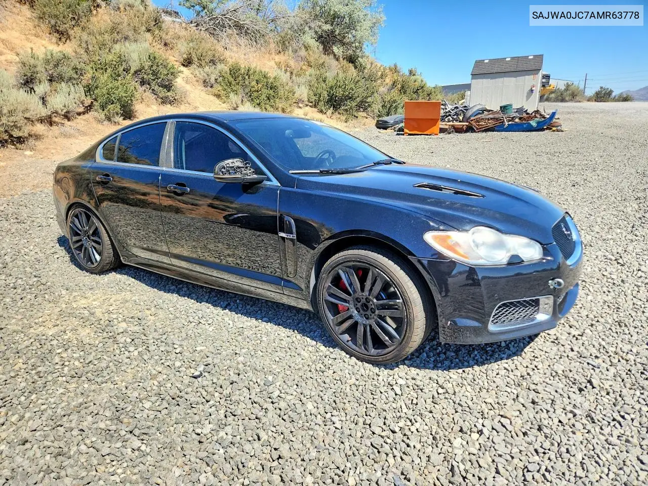 2010 Jaguar Xf R VIN: SAJWA0JC7AMR63778 Lot: 60443276