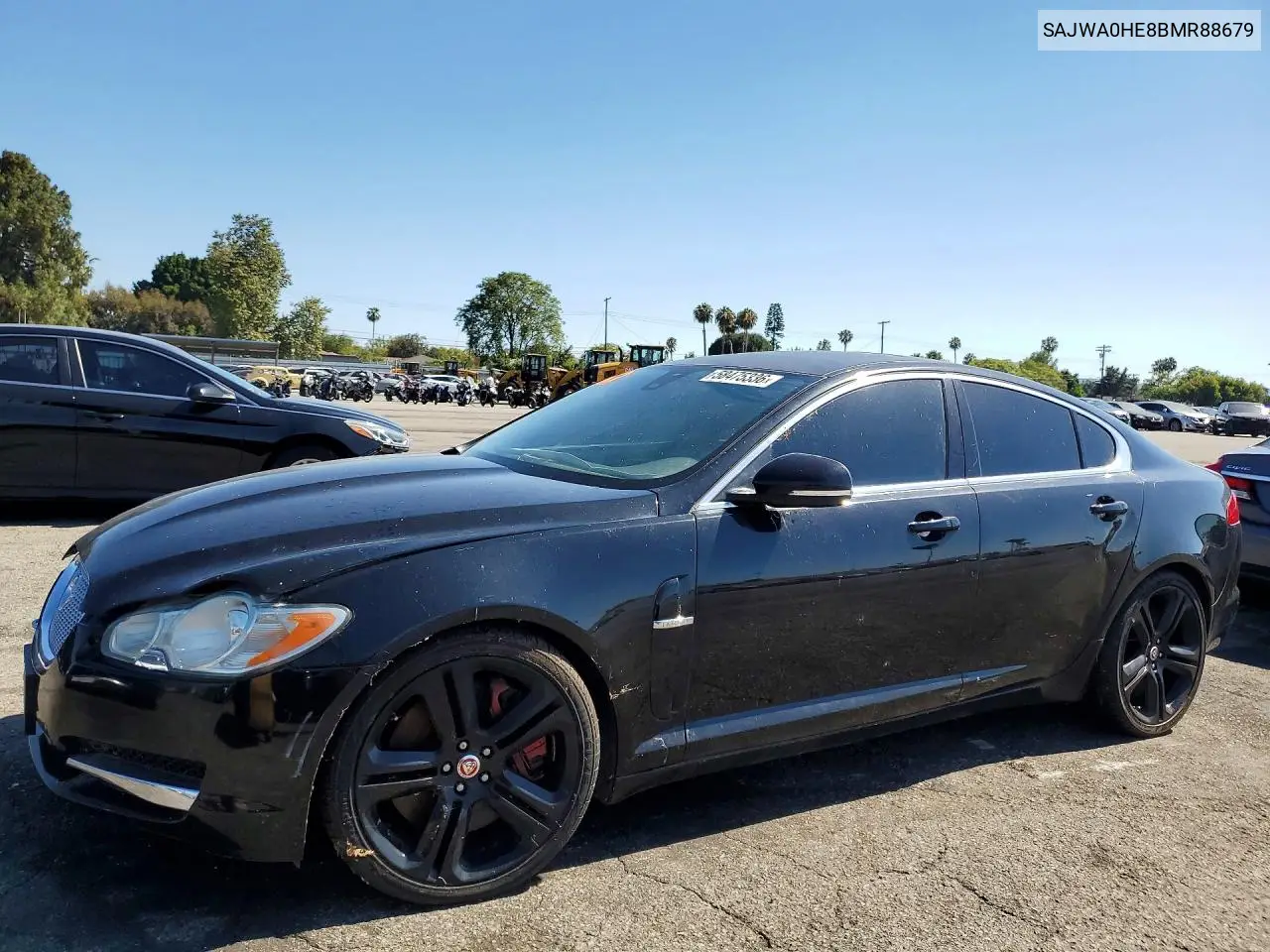 2011 Jaguar Xf Supercharged VIN: SAJWA0HE8BMR88679 Lot: 58475336