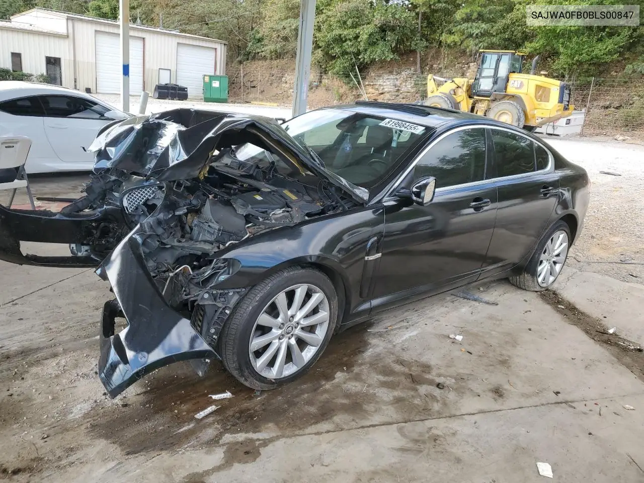 SAJWA0FB0BLS00847 2011 Jaguar Xf
