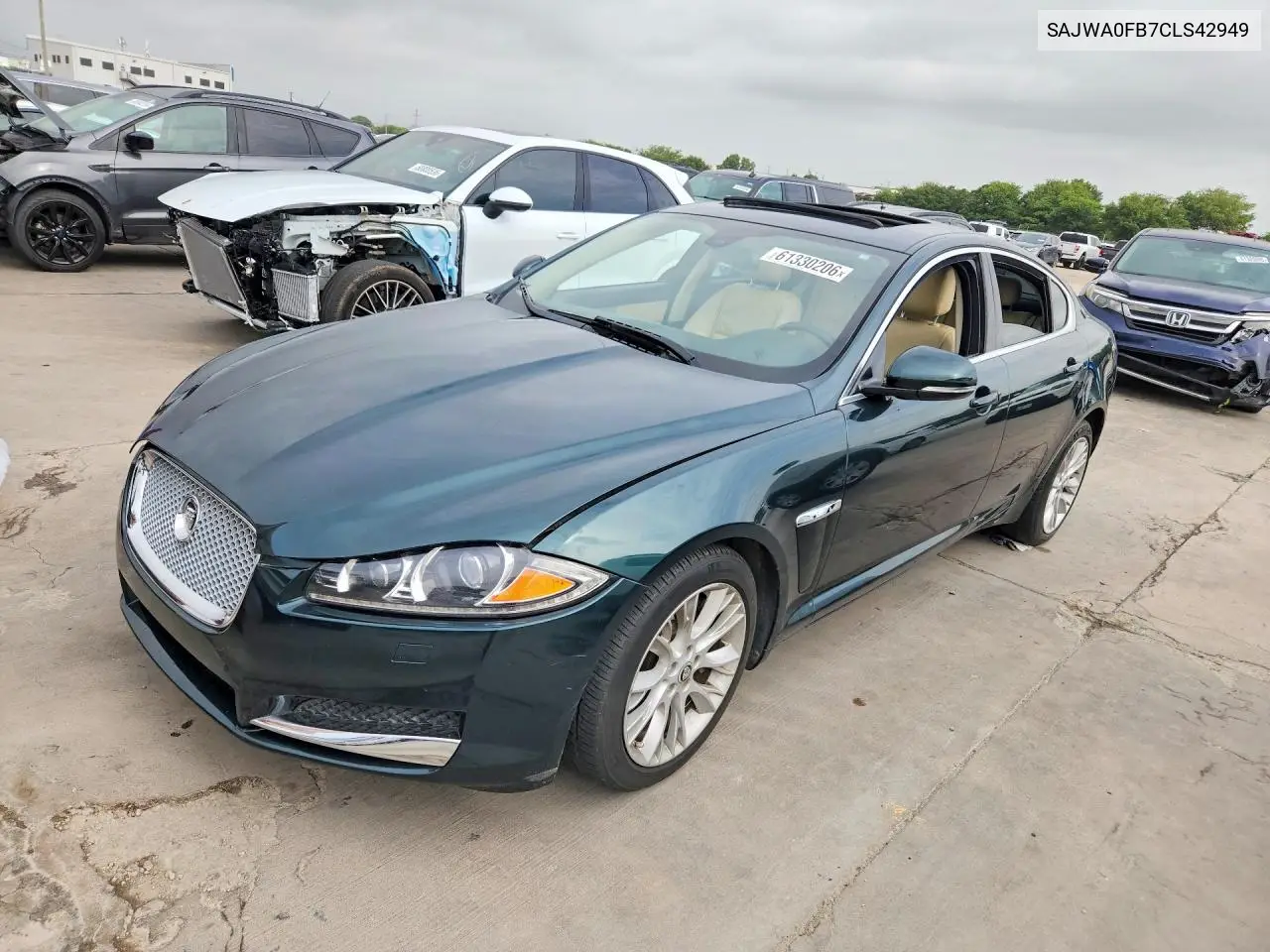 2012 Jaguar Xf VIN: SAJWA0FB7CLS42949 Lot: 61330206