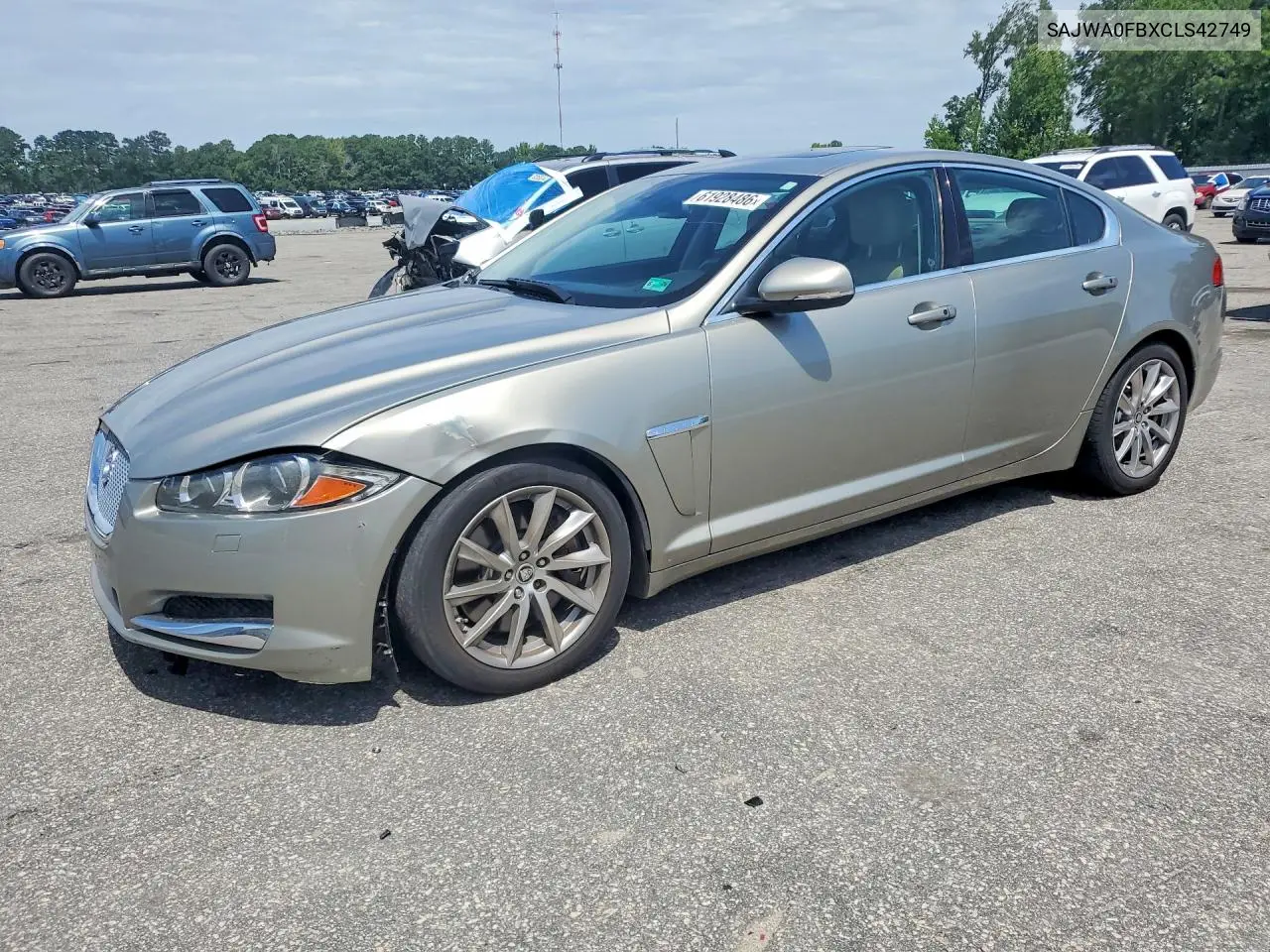 2012 Jaguar Xf VIN: SAJWA0FBXCLS42749 Lot: 61928486