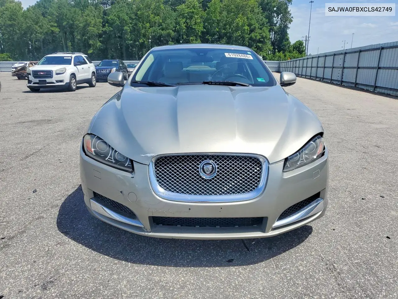 2012 Jaguar Xf VIN: SAJWA0FBXCLS42749 Lot: 61928486
