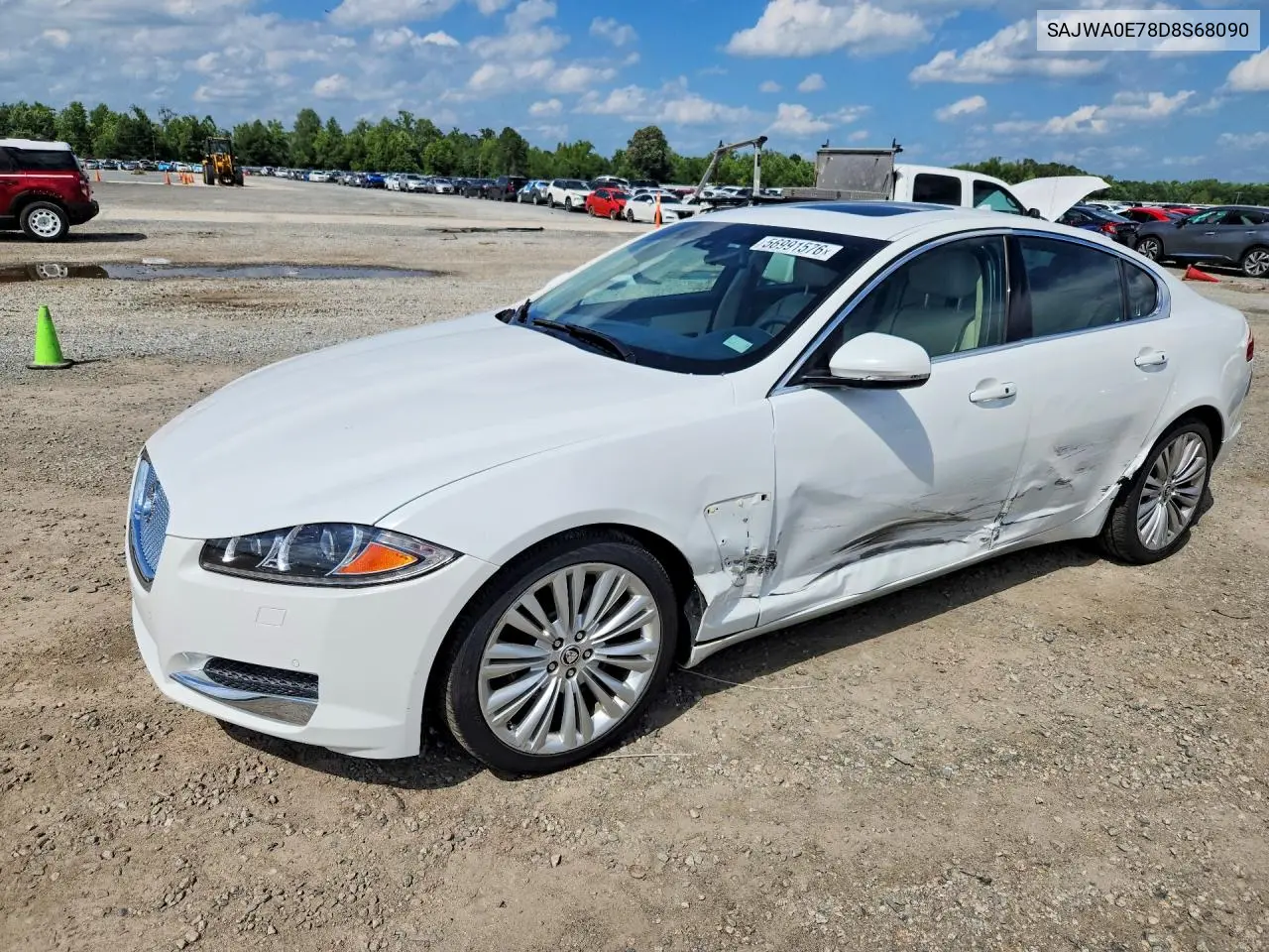2013 Jaguar Xf VIN: SAJWA0E78D8S68090 Lot: 56991576