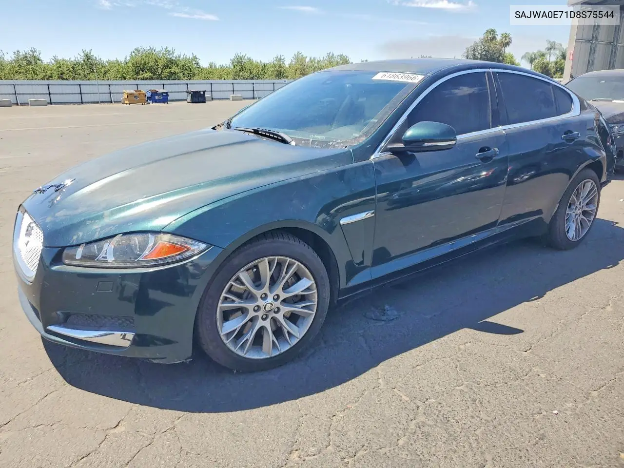 2013 Jaguar Xf VIN: SAJWA0E71D8S75544 Lot: 61863966