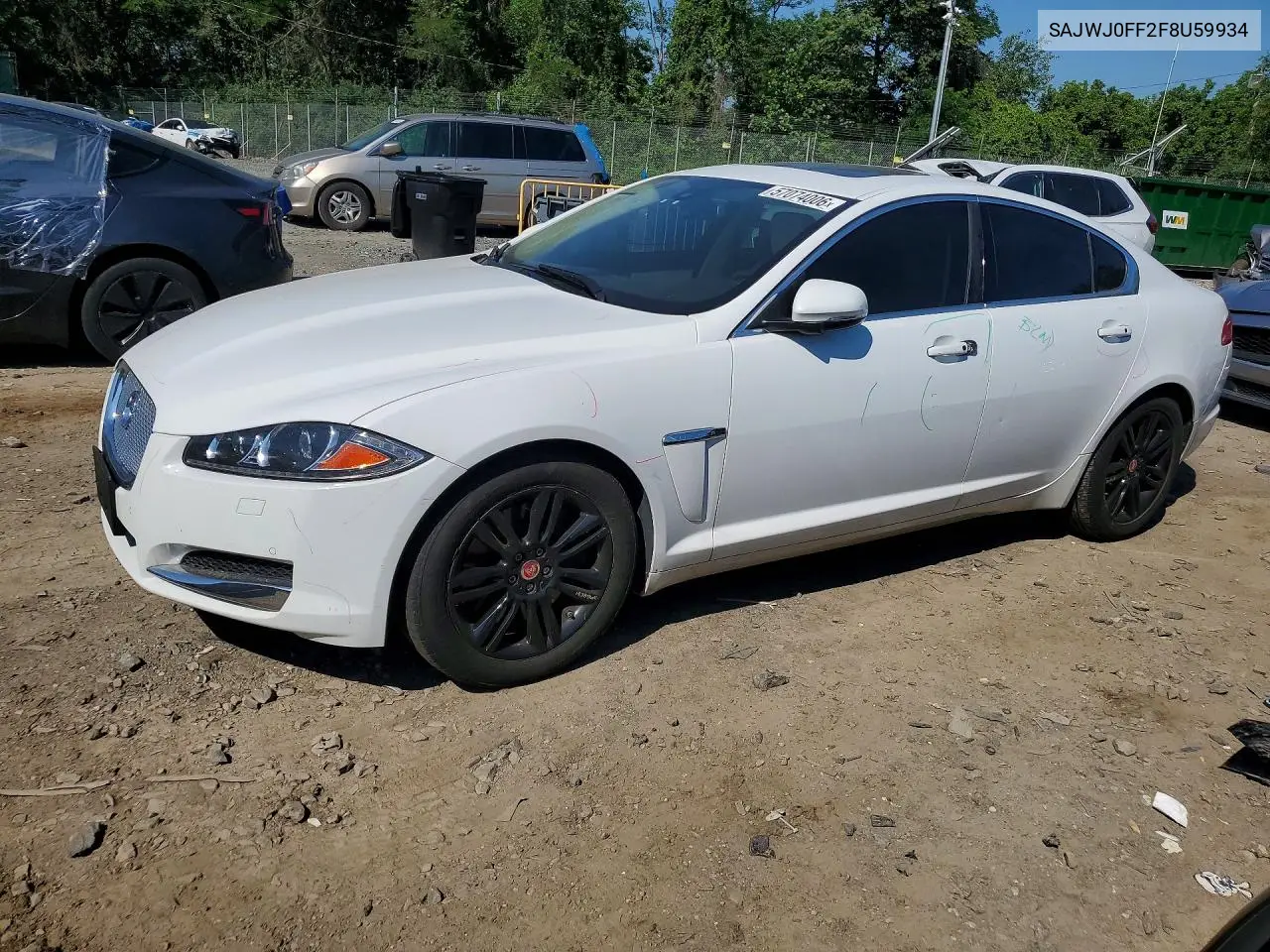 2015 Jaguar Xf 3.0 Sport Awd VIN: SAJWJ0FF2F8U59934 Lot: 57074006