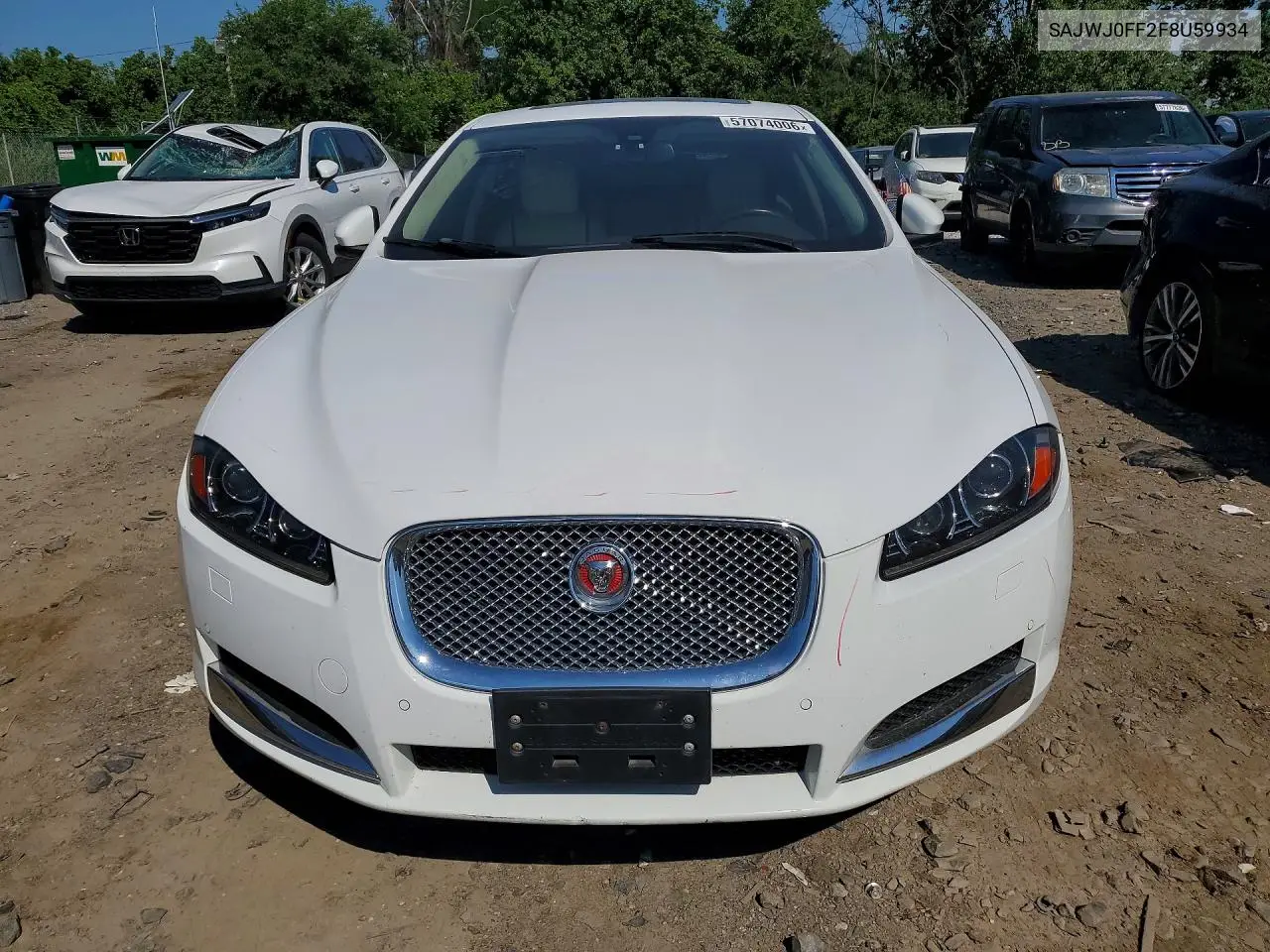2015 Jaguar Xf 3.0 Sport Awd VIN: SAJWJ0FF2F8U59934 Lot: 57074006