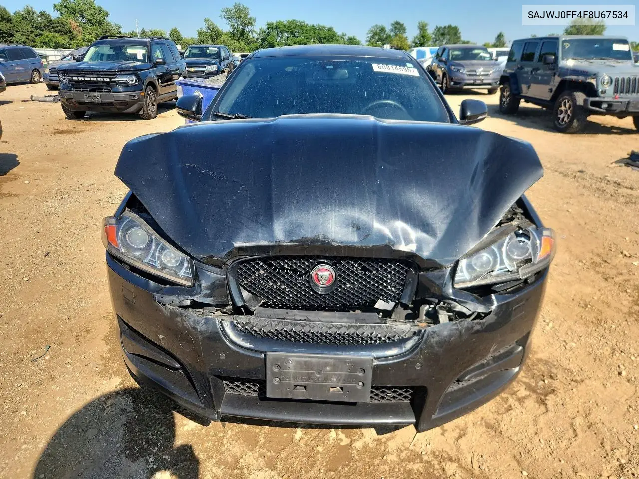 2015 Jaguar Xf 3.0 Sport Awd VIN: SAJWJ0FF4F8U67534 Lot: 60814696