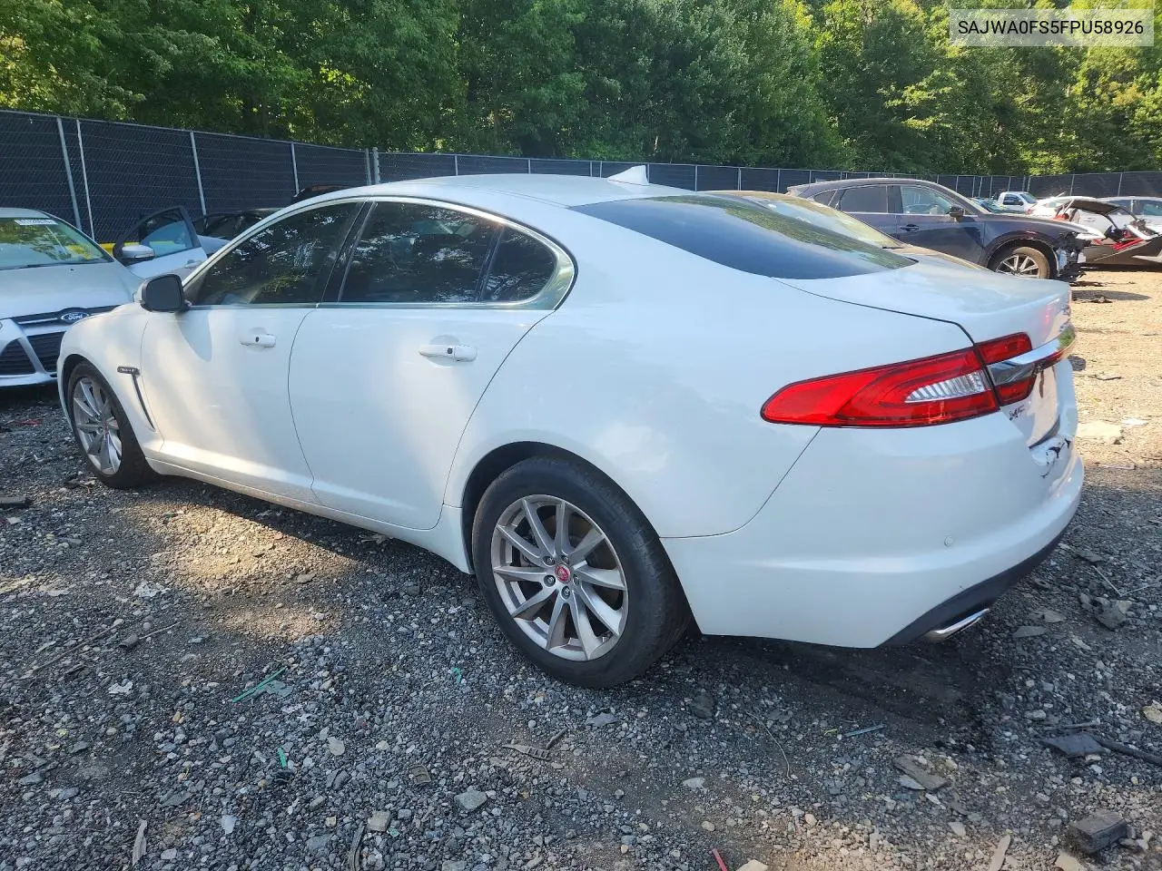2015 Jaguar Xf 2.0T Premium VIN: SAJWA0FS5FPU58926 Lot: 61127456