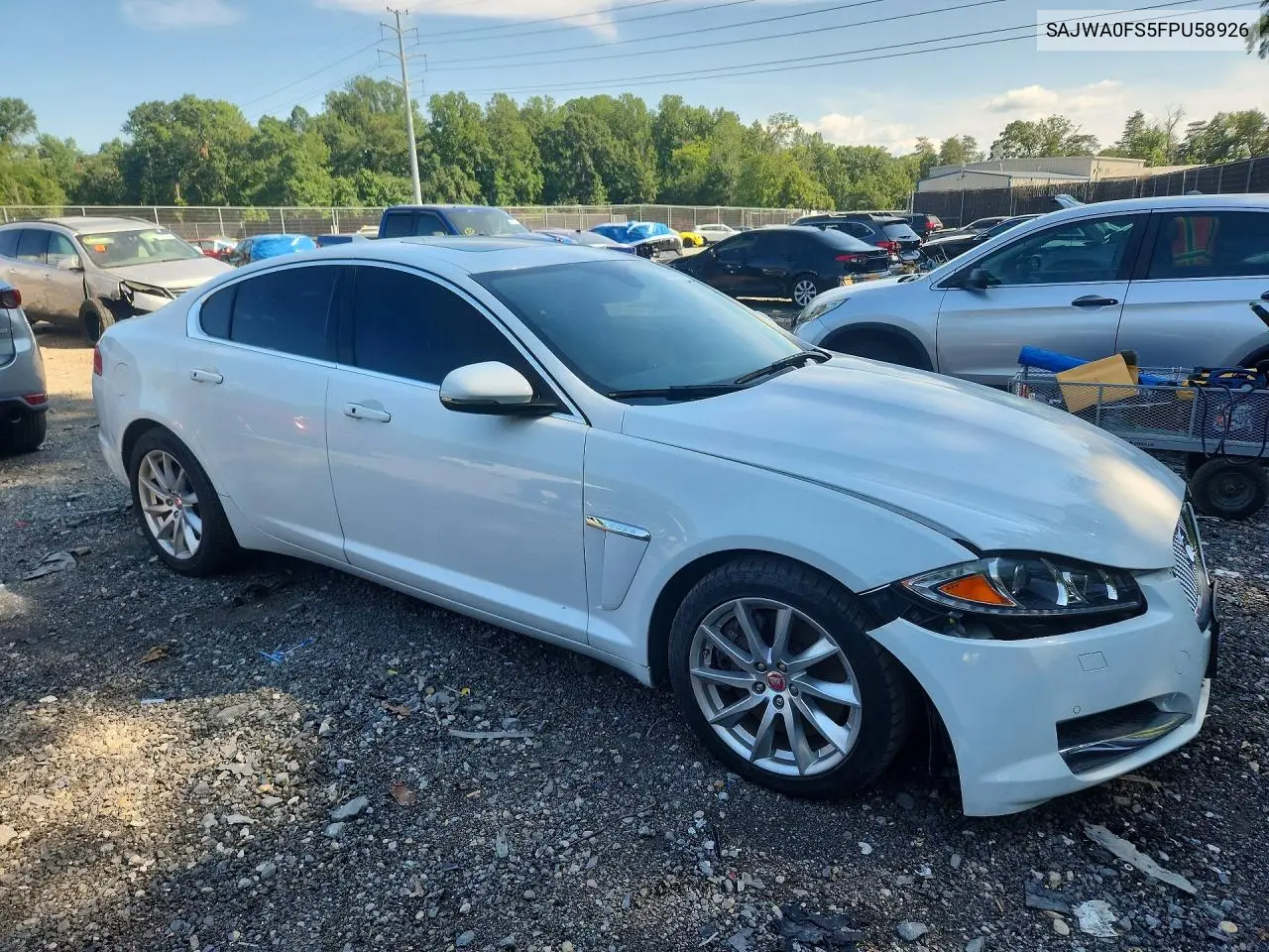 2015 Jaguar Xf 2.0T Premium VIN: SAJWA0FS5FPU58926 Lot: 61127456