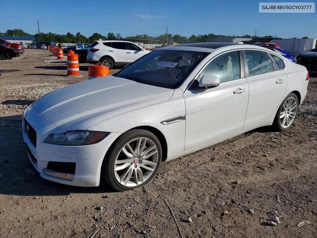 2016 Jaguar Xf Prestige VIN: SAJBE4BV5GCY03777 Lot: 49201766