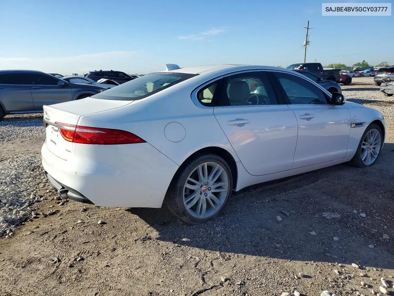 2016 Jaguar Xf Prestige VIN: SAJBE4BV5GCY03777 Lot: 49201766