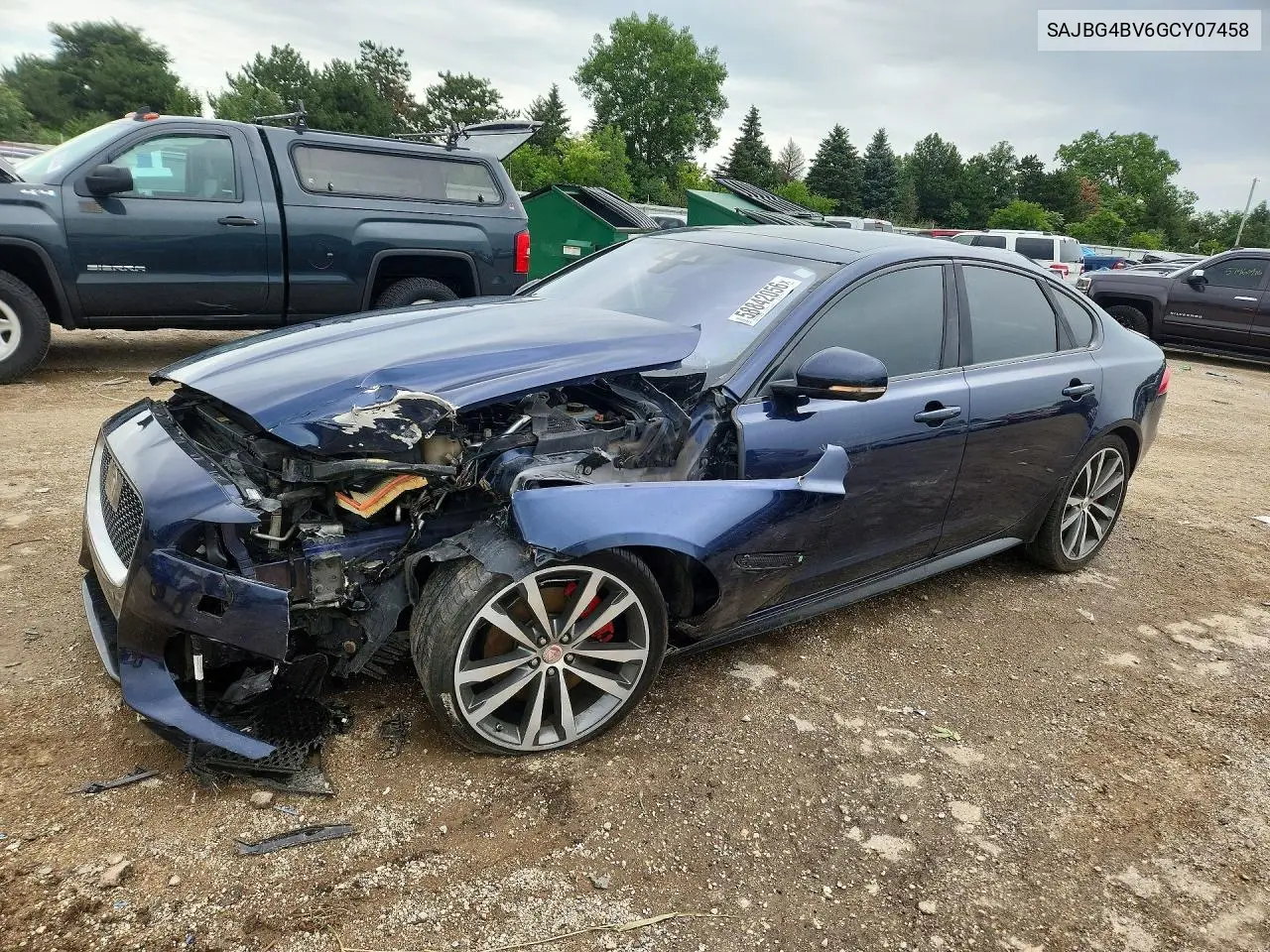 2016 Jaguar Xf S VIN: SAJBG4BV6GCY07458 Lot: 58842056