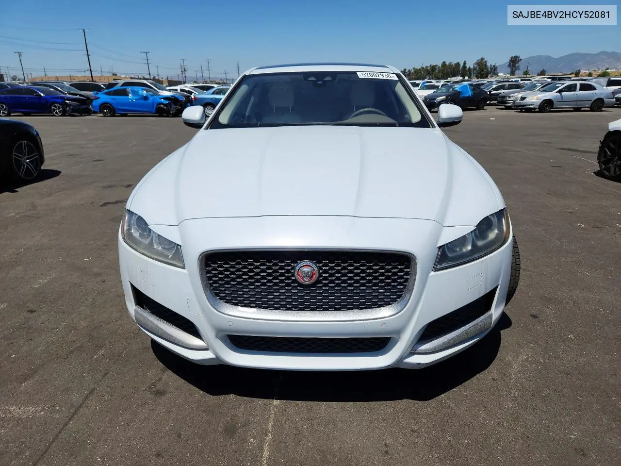 2017 Jaguar Xf Prestige VIN: SAJBE4BV2HCY52081 Lot: 52002936
