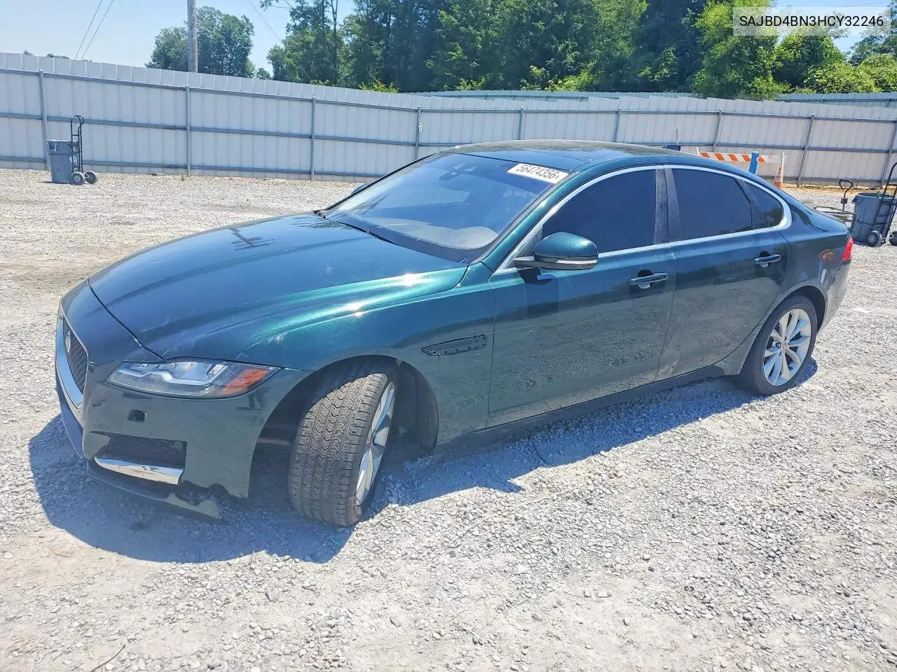 2017 Jaguar Xf Premium VIN: SAJBD4BN3HCY32246 Lot: 56474356
