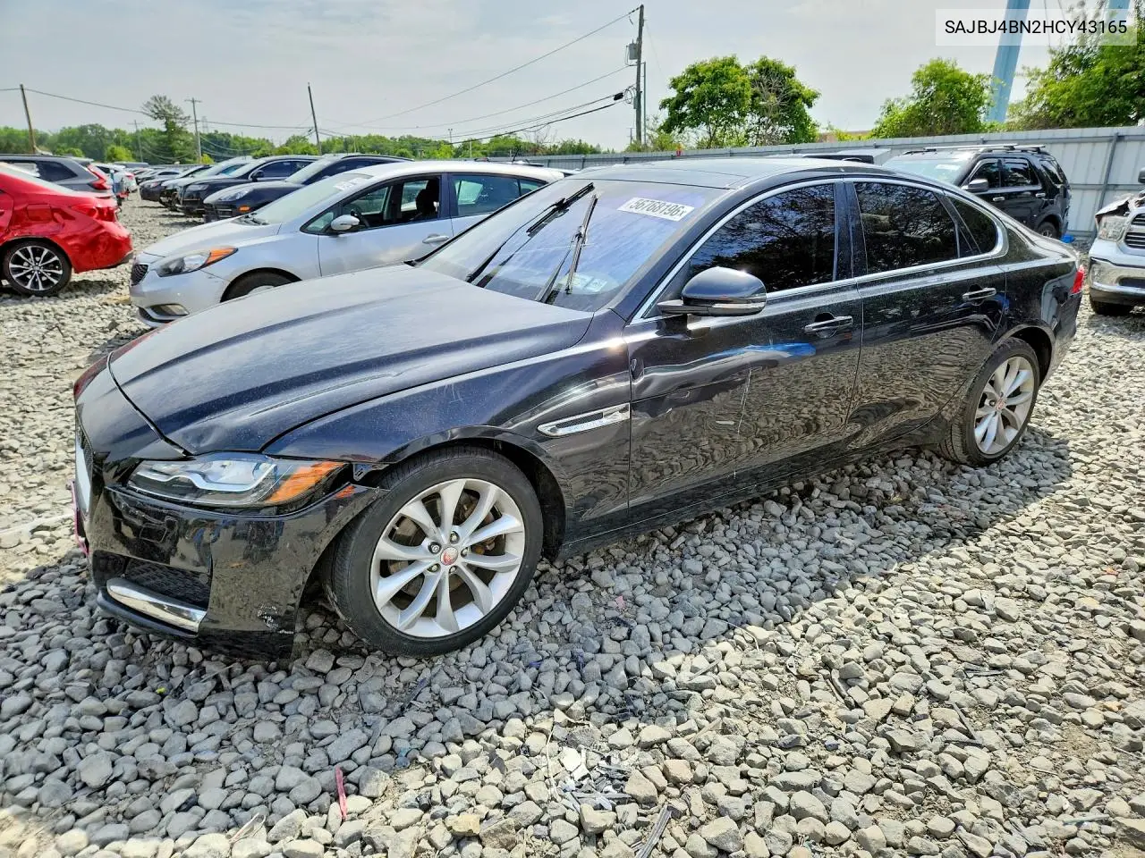 2017 Jaguar Xf Premium VIN: SAJBJ4BN2HCY43165 Lot: 56768196