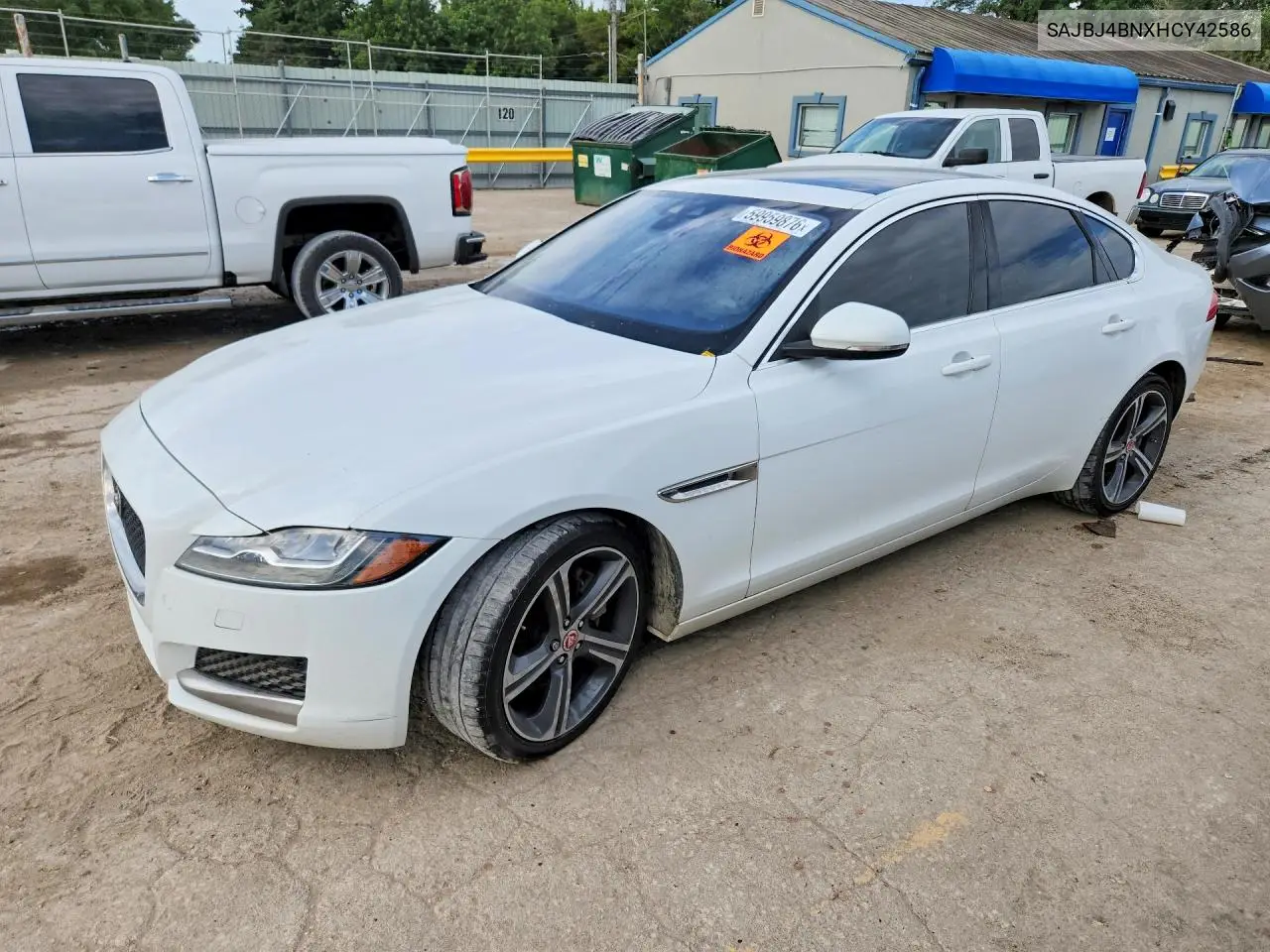 2017 Jaguar Xf Premium VIN: SAJBJ4BNXHCY42586 Lot: 59959876