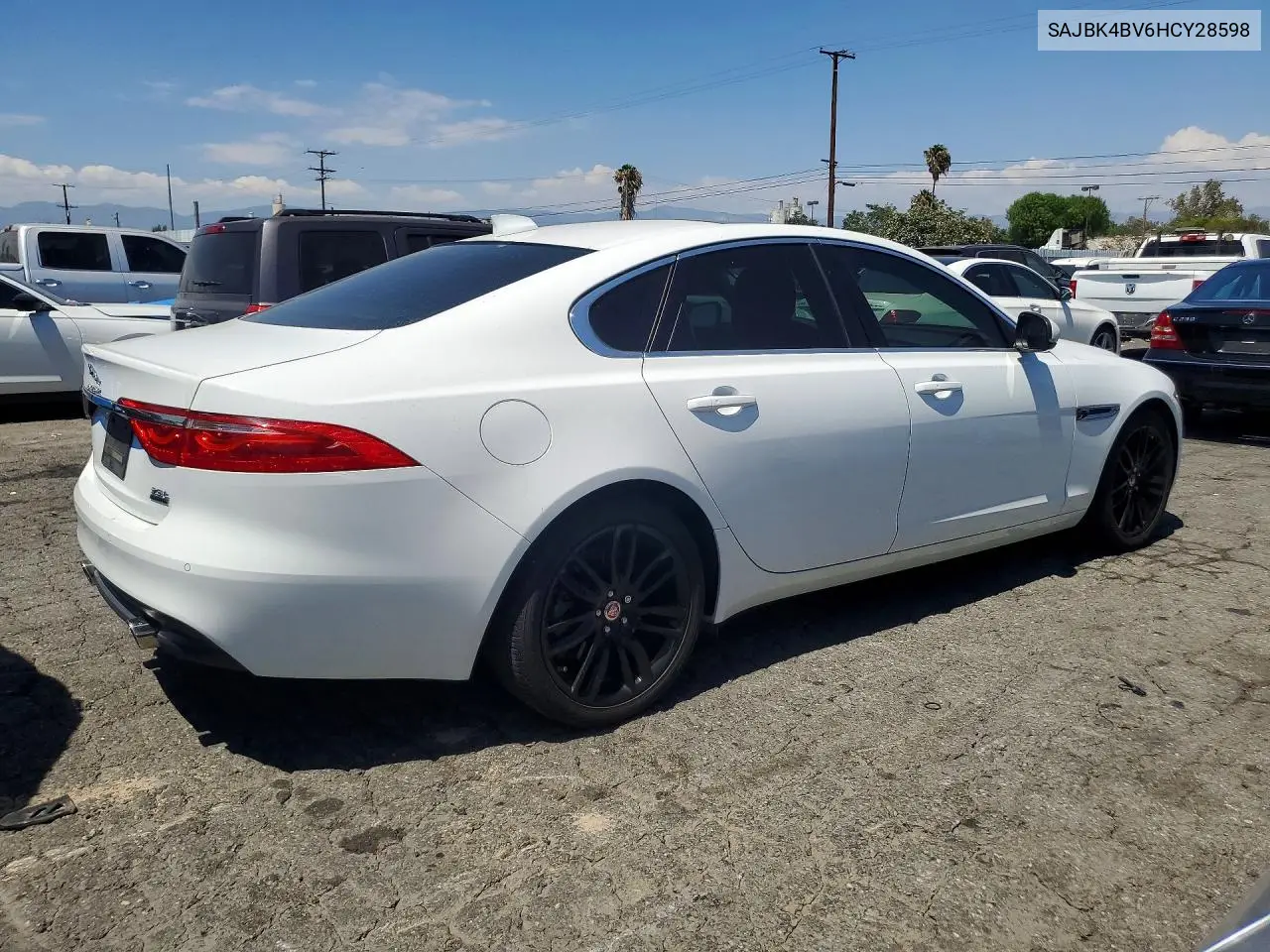 2017 Jaguar Xf Prestige VIN: SAJBK4BV6HCY28598 Lot: 60124876