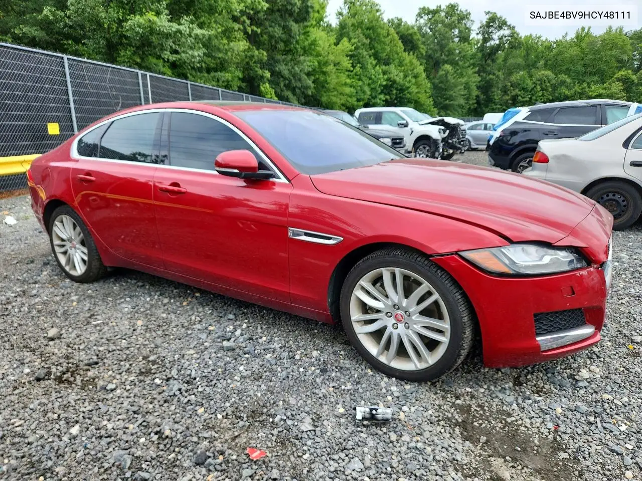 2017 Jaguar Xf Prestige VIN: SAJBE4BV9HCY48111 Lot: 60373906